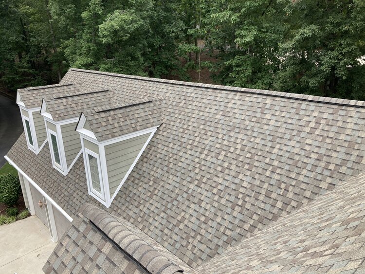 new roof on residential home